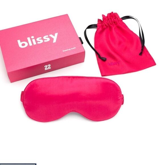 NWT Blissy Sleep Mask - Hibiscus comes in the box - Picture 1 of 6